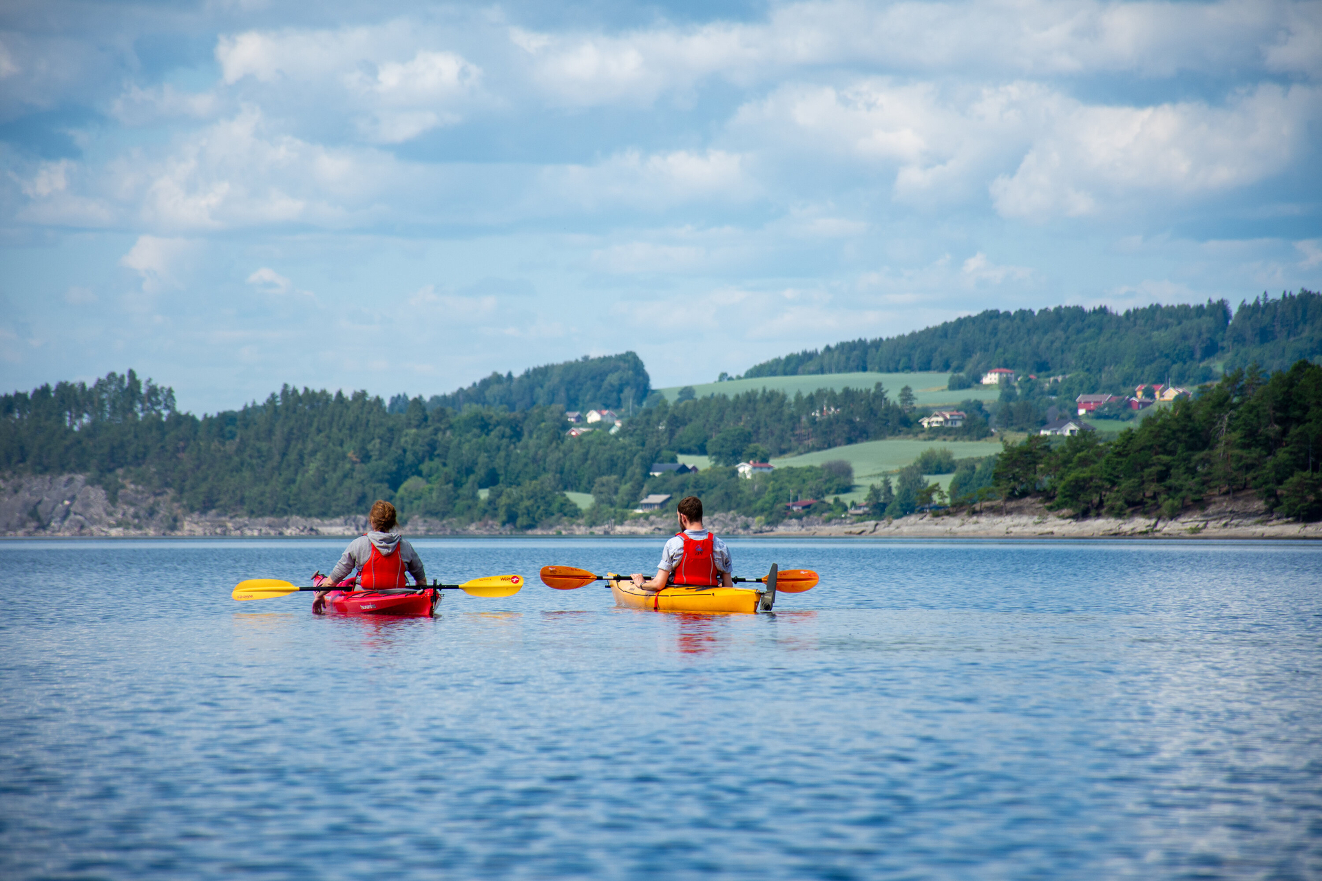 Guided Kayak Tour Around Storøya in Tyrifjorden