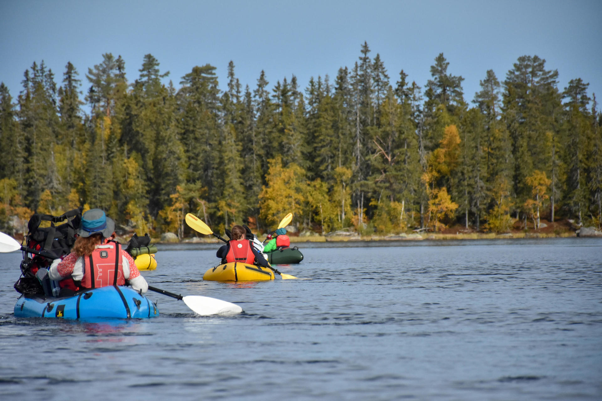 Gjennom Nordmarka i packraft/kano